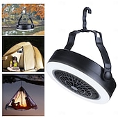 billiga Campingljus &amp;amp; lyktor-1 st utomhuscamping multifunktionellt fläktljus usb aaa batteridriven dubbelfunktionsmodell, kan hängas, handhållet tält, fiske, kontor och hemmabruk