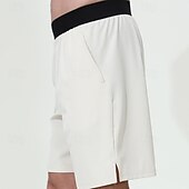 preiswerte Laufshorts-Herren Laufshorts Sommer Außen Normale Passform Atmungsaktiv Schnelltrocknend Shorts Elastischer Bund Schwarz Hellgrau Laufen Jagd Klettern S M L XL XXL