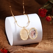 cheap For Women-Open And Close Album Necklace Customized Photo Collection Mother And Daughter/Couple/Friend/Bestie Exclusive Memory Mother&#039;s Day Valentine&#039;s Day Christmas Birthday Gift For Mother Wife Girlfriend