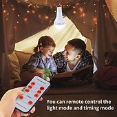 abordables Lampes et lanternes de camping-1 lampe de camping solaire d&#039;extérieur, chargement USB, double usage, éclairage d&#039;urgence, télécommande, lampe de travail