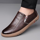 preiswerte Slipper Schuhe-Herren Slipper aus Kunstleder – stylische Freizeitschuhe für Business, Büro und Alltag