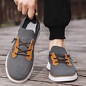 cheap Men&#039;s Sneakers-Men&#039;s Knit Athletic Sneakers – Lightweight Breathable Running and Walking Shoes for Gym, Work and Travel