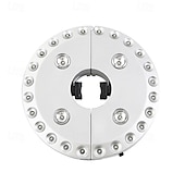 baratos Luzes de trabalho-Luz de guarda-chuva de pátio com 3 modos de brilho, sem fio, 28 luzes LED - 4 pilhas AA operadas, luz de poste de guarda-chuva para guarda-sóis de pátio, barracas de acampamento ou uso interno