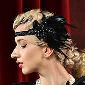 billige Tilbehør og mer-Den store Gatsby Flapperpannebånd i 1920-stil Den store Gatsby Kontor / Bedrift Glitrende glitter Krystall / Rhinstein Dame Karneval Maskerade Tilbake til Skolen Festkveldsklær Maskerade Festival