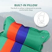cheap Sleeping Gear-Sleeping Pad for Camping, Lightweight Memory Foam Camping Mattress with Pillow, Self Inflating Camping Pad 3cm Thick Foam, Air Mattress Inflatable Sleeping Mat for Backpacking,Hiking