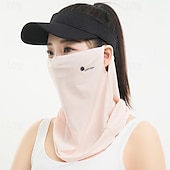 preiswerte Freizeitkleidung-Sonnenschutzschleier Damen Sommer atmungsaktive Ice Silk Gesichtsabdeckung Radfahren Sonnenschutz Anti-UV Ohrhängende Gesichts-Handtuch