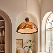 cheap Island Lights-LED Pendant Lights Kitchen Island 34*25cm Chandeliers Modern Farmhouse Foyer Entryway Light Fixtures Ceiling Hanging Over Table Warm White