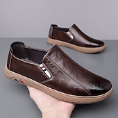 preiswerte Slipper Schuhe-Herren Slipper aus Kunstleder – stylische Freizeitschuhe für Business, Büro und Alltag