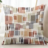 baratos Fronhas de Almofadas de Decoração-Capa de Almofadas Decorativas Geométricas 1PC Capa de Almofada Quadrada Macia para Sofá de Quarto Sala de Estar