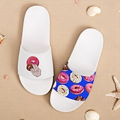 abordables Sandales de Vacances-Sandales à enfiler pour homme, motif flamant rose et motif coloré – style décontracté et amusant pour la plage, la piscine et les vacances d&#039;été