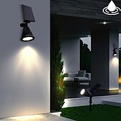 cheap Outdoor Spotlights-Solar Spot Lights Outdoor 2-in-1 Solar Landscape Spotlights Security Lights IP65 Waterproof Wall Lights for Walkway Yard Garden Driveway Pathway Garden 4/7 LED Beads