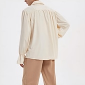 billige Topper-Punk og gotisk Kostymer i middelalderstil Renessanse قميص Store størrelser Pirat Knekt Viking Drapering Ensfarget Kostyme Herre Pirat Royal Halloween Karneval Ytelse Renessansemesse LARP Voksne Trøye