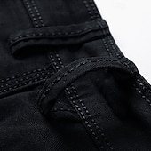 abordables Work Shorts-Men's Cargo Shorts Shorts Summer Shorts Work Shorts Golf Shorts Multi Pocket Button-Down Flap Pocket Plain Comfort Wearable Knee Length Outdoor Sport Daily Fashion Casual Black Yellow