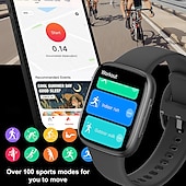 cheap Smartwatch-696 GTX20 Smart Watch 1.85 inch Smartwatch Fitness Running Watch Bluetooth Pedometer Call Reminder Sleep Tracker Compatible with Android iOS Women Men Hands-Free Calls Message Reminder IP 67 38mm
