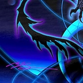 levne Trička se zvířecím vzorem-dragonblade nightblade hi rez od ruth thompson pánské 3d tričko s dračím tričkem tričko s dlouhým rukávem triko s dlouhým rukávem 3D tisk košile s výstřihem móda přehnané ulice ležérní modrá všechna