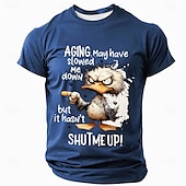 abordables Camisetas con estampado animal-Hombre Animal Gracioso Camiseta Manga Corta Camiseta Impresión 3D Cuello Barco Camisa Moda Exagerado Diario Fiesta Calle Casual Negro Rojo Azul Piscina Verano Primavera Ropa S M L XL XXL XXXL