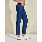 abordables Ropa de golf femenina-Mujer pantalones de golf Rosado morado Azul vaquero Negro Prendas de abajo Ropa de golf para damas Ropa Trajes Ropa Ropa