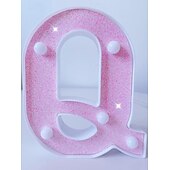 お買い得  装飾ライト-16cm ピンク文字ライト 装飾ライト 休日 誕生日 クリスマス 装飾ライト