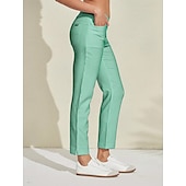 abordables Ropa de golf femenina-Mujer pantalones de golf Rosado morado Azul vaquero Negro Prendas de abajo Ropa de golf para damas Ropa Trajes Ropa Ropa