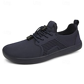 preiswerte Sneaker für Herren-Barfuß-Sneakers aus hellbraunem Strick für Herren – flexibles, bequemes Design mit Schnürverschluss für aktive und lässige Kleidung