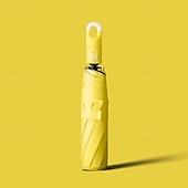 abordables Fournitures pour la maison-Parapluie de protection UV, parapluie automatique à trois volets avec boucle, parapluie de voyage coupe-vent pour l&#039;été, parapluie compact à ouverture et rétractation automatique pour les affaires et