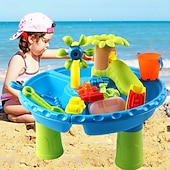 voordelige Strand- en buitenspeelgoed-watertafel voor peuters 3-5 1-3 - buiten watertafel voor kinderen - zand sensorische tafel strand zomer speelgoed zandbak activiteitentafel buiten water speelgoed spettertafel watertafel voor meisjes
