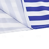  250º Aniversário EUA Meio-dia Vestidos Sem Mangas Nadador Bandeira dos EUA Decote V Fantasia Mulheres 250º Aniversário EUA 4 de julho Festa Adulto Vestido Verão