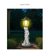 preiswerte Landschaftslichter-1 pc led outdoor landschaft lichter engel umarmung buch mutter und kind harz anhänger lampe hof garten rasen pfad park landschaft lampe dekorative lampe