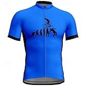 cheap Men&#039;s Jerseys-Men&#039;s Cycling Jersey Short Sleeve Bike Tee Tshirt Jersey with 3 Rear Pockets Mountain Bike MTB Breathable Quick Dry Anatomic Design Wicking Yellow Red Blue Graphic Sports Clothing Apparel