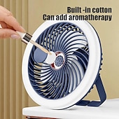 voordelige Campingverlichting en lantaarns-1 st. multifunctionele ventilatorlamp, verticaal hangend, drievoudig gebruik, drie dimstanden, airconditioning, afstandsbediening met USB-oplaadfunctie, kantoor, kamperen, thuisgebruik