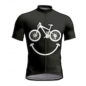 preiswerte Radtrikot Herren-Herren Radtrikot Grafik Geometrisch Kurzarm Fahhrad T-Shirt Trikot Oberteil mit 3 Gesäßtaschen UV-beständig Schnelltrocknend Frontreißverschluss Reflektierende Streifen Sport Schwarz Königsblau Orange