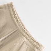 baratos Calções Estilo Casual-Homens Calção Shorts de verão Shorts casuais Bolsos Com Cordão Cintura elástica Tecido Conforto Respirável Curto Ao ar livre Férias Desporto Casual Preto Azul Marinha