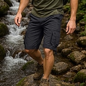 levne Venkovní-Pánské Šortky s kapsami Outdoorové šortky Kempingové šortky Neformální šortky Dağcı Şortu Multi kapsa Straight-Leg Bez vzoru Odvod vlhkosti Nositelný Délka kolen Venkovní Ležérní Denní prázdniny