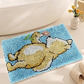 billiga Mattor &amp; mattor &amp; mattor-spärrhake kit gör det själv badrumsmatta hantverkssats virkat garn kuddsats för nybörjare hantverk tryckta mattor broderi set för vuxna mors dag presenter