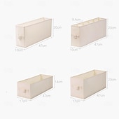 economico Organizzatori di Cassetti per Vestiti-Organizzatore per guardaroba con maniglia, sottile contenitore pieghevole per cassetti per armadio, contenitore in tessuto per jeans, maglioni, t-shirt, sciarpe, reggiseni