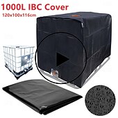 cheap Patio Furniture Covers-IBC Tote Cover for 1000l 275 Gallon Tote Cover Sunshade Water Proof Protective Hood 1000l, 210D/420D Waterproof Water Tank Cover Protective Cover