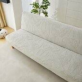 お買い得  布団ソファカバー-ジャカード生地のアームレスソファベッドカバー、ソファスリップカバー、ストレッチプロテクター、伸縮性のあるベンチカバー