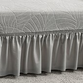 baratos Capa para assento de Sofá &amp; Apoios de Braços-Capa de almofada de sofá com saia para sala de estar com design vintage, protetor de móveis resistente à água, elastano, elástico removível, capa de sofá de canto em forma de L