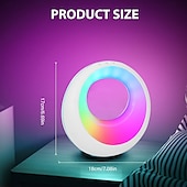 economico Luci intelligenti-1 pz luce notturna dimmerabile a colori RGB con telecomando, timer dimmerabile touch, batteria ricaricabile USB, luce notturna per interni e camera da letto