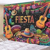 olcso Ünnepi faliszőnyegek-Cinco de Mayo Mexikói Fali Tapeszti Falikép Nagy Tapeszt Múzeum Dekoráció Fénykép Háttér Pléd Függöny Otthon Hálószoba Nappali Dekoráció