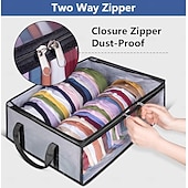 cheap Clothing &amp; Closet Storage-Hat Storage Under Bed Storage for Baseball Caps, Large Holds up to 40 Caps Wide Hat Organizer for Closet Snapback Holder, Grey