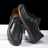 levne Pánské tenisky-pánské šněrovací boty z umělé kůže - stylové a pohodlné, ideální pro podnikání - příležitostné příležitosti a přechody z kanceláře do večera