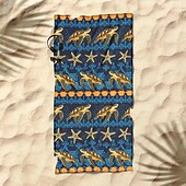 economico set di asciugamani da spiaggia-telo mare stampato, telo mare leggero e anti-sabbia ad asciugatura rapida, ideale per viaggi, piscina e uso all&#039;aperto