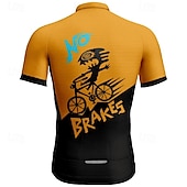 billiga Tröjor för män-Herr Cykeltröja Kortärmad Cykel T-shirt Tröja med 3 bakfickor Bergscykling Andningsfunktion Snabb tork Anatomisk design Uppsugande Gul Röd Blå Grafisk sporter Kläder