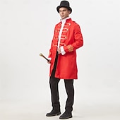 ieftine Topuri-Punk și gotic Steampunk Stilul militar Geacă Îmbrăcăminte Exterior Brodat Costume de fancy Bărbați Regal Halloween Carnaval Performanță LARP Ren Faire Adulți