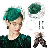 abordables Accesorios y más-1920s El gran Gatsby Diadema de estilo flapper El gran Gatsby Retro Brillo chispeante Cristal / Strass Mujer Carnaval Mascarada Ropa de fiesta de noche Mascarada Festival Adulto Guantes Collare