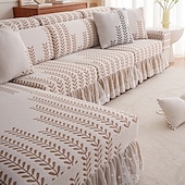 economico Copridivano-1 federa elasticizzata per cuscino divano, universale, in morbido pile polare jacquard, facile da pulire &amp;durevole