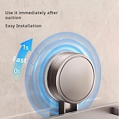 preiswerte Küchen-Aufbewahrung-Multifunktionales Küchenregal mit Saugnapf – Haken zum Aufhängen an der Wand, Messerhalter &amp;Schaufel-Hängeregal, Topfdeckelregal, Komplettlösung zur Aufbewahrung von Küchengeschirr