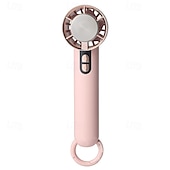 cheap Fans-Mini Handheld Fan with Ice Cooling Pad, 5-Speed Wind, 3000mAh USB Rechargeable, Portable Desktop Personal Fan with Hook, Type-C Fast Charging for Summer Travel and Outdoor Use