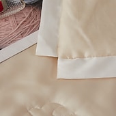 お買い得  エリートコレクション-テンセル夏用キルト バードネストプロテインファイバー 超ソフト 通気性 肌に優しいホットスリーパー向け グッドナイトスリープ